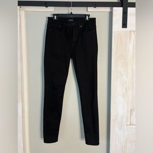 8" tall J Crew toothpick jean in Black